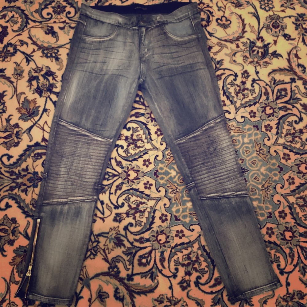 Marissa Webb Karen Moro Cropped Zipper Ankle Jean